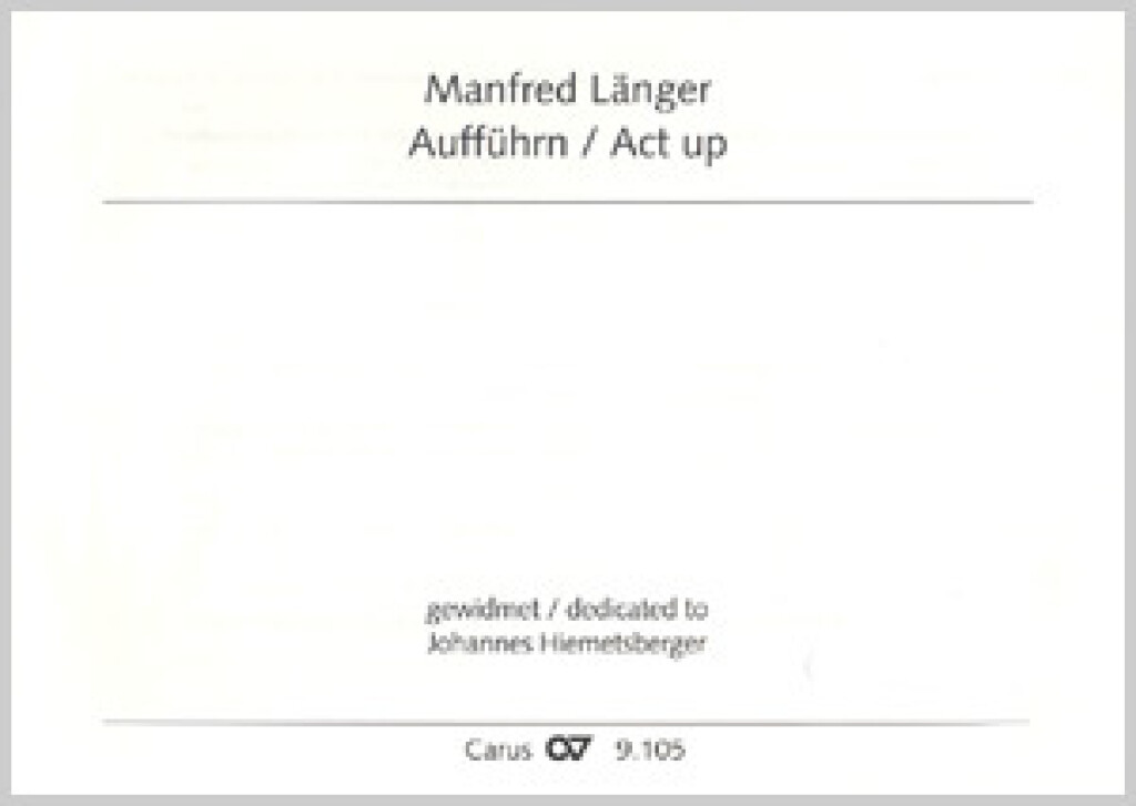Aufführn / Act up